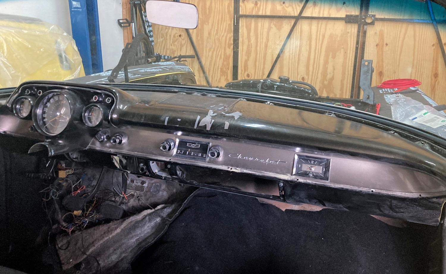 old damaged dash 