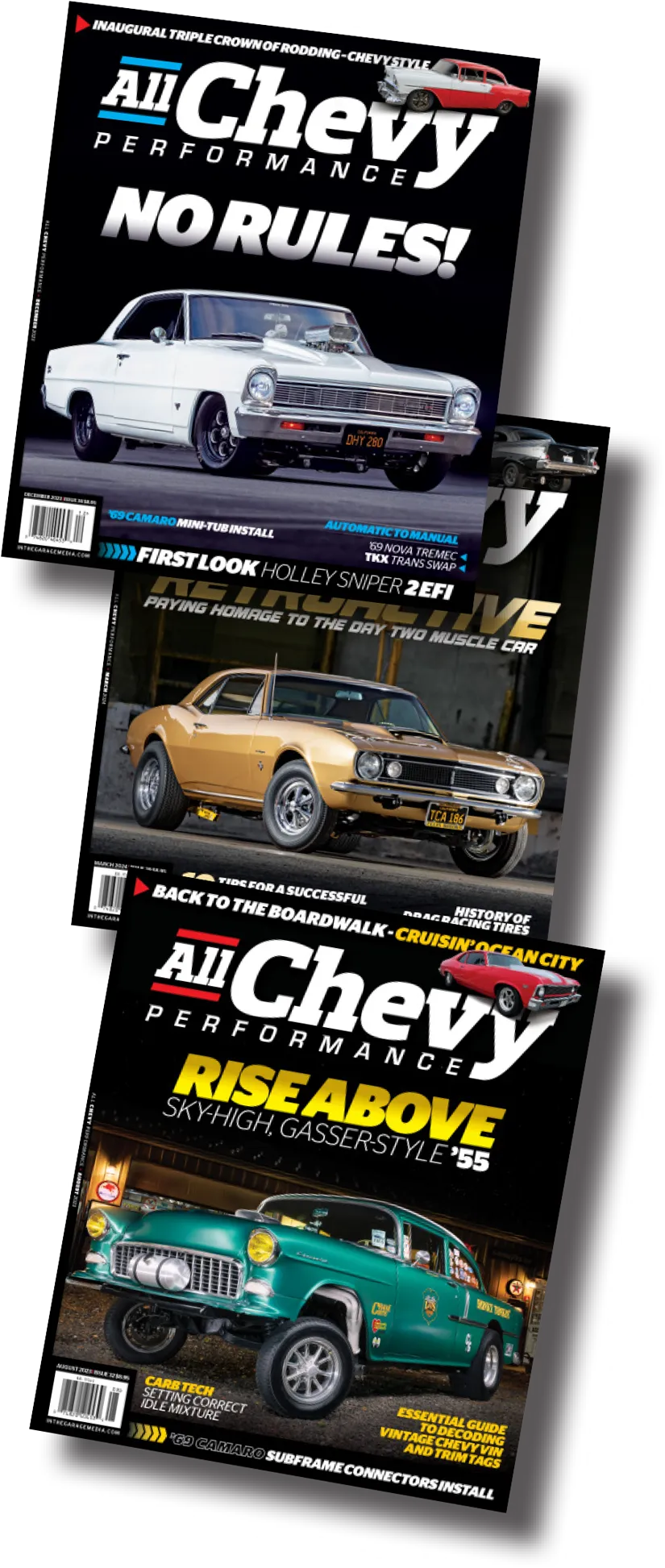 All Chevy Performance magazine covers