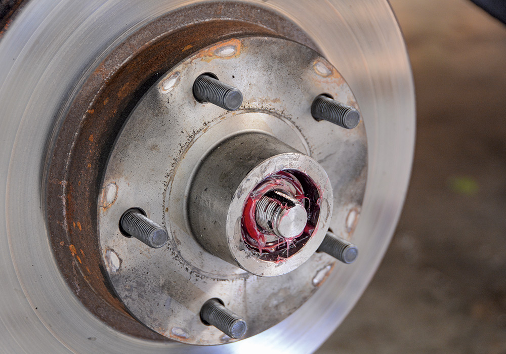 reinstalled the CPP rotors and caliper and attached the brake hose to the caliper