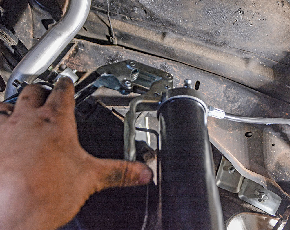 closeup of hand tightening