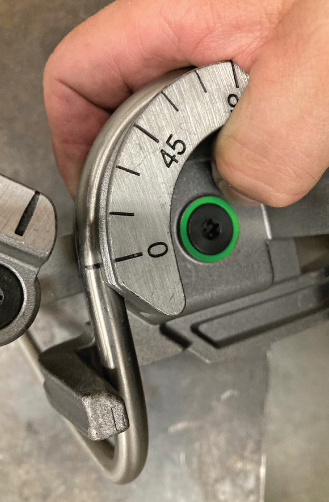 precision tube bending with 45-degree marking for accurate fuel line installation