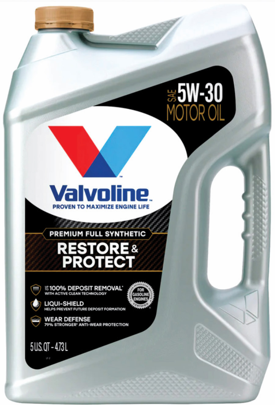 Valvoline SAE 5W-30 full synthetic oil for engine protection and deposit removal