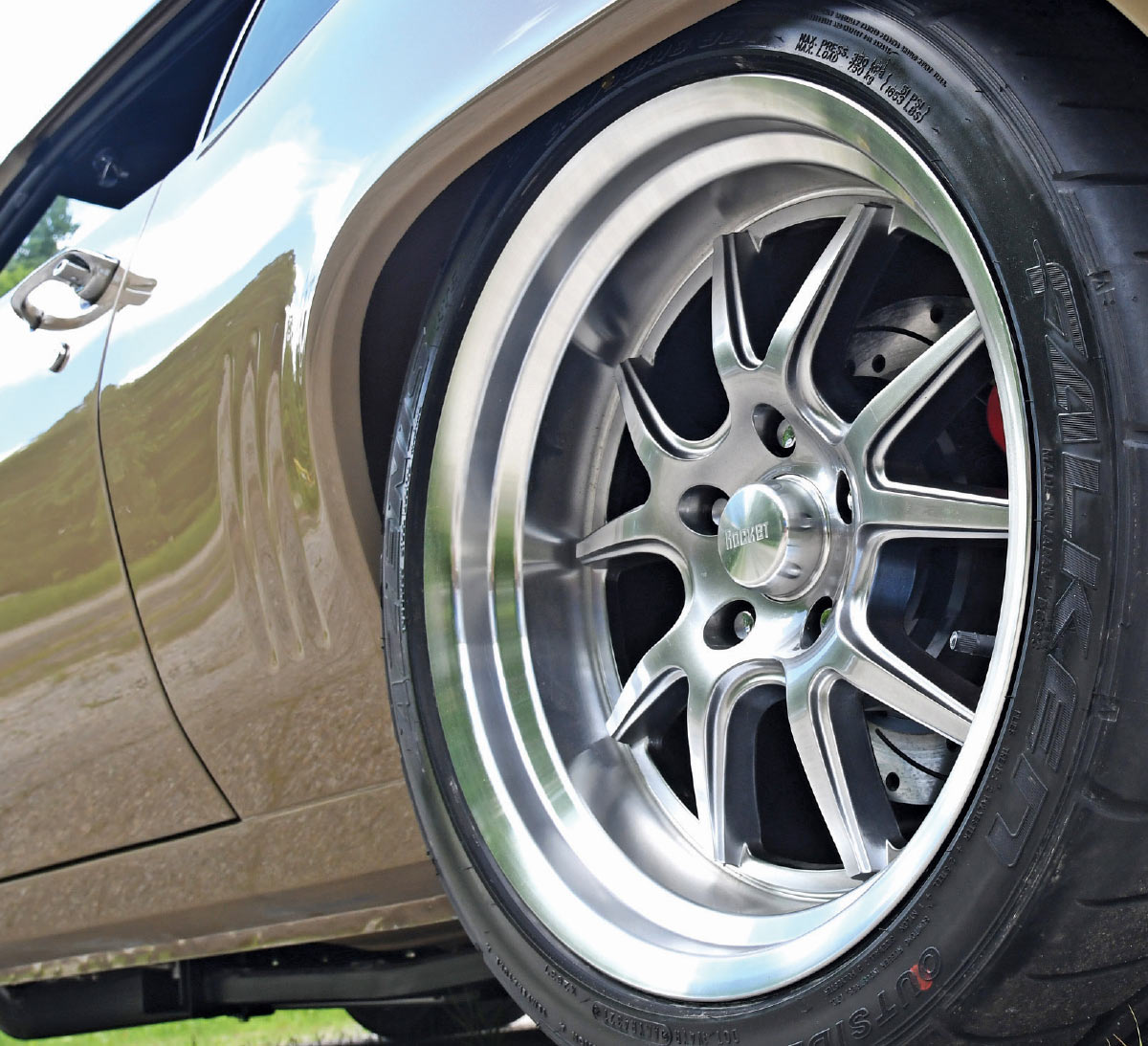 1969 Camaro Rocket Racing wheels deep-dish Falken tires pro-touring stance