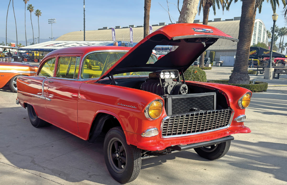 1955 Chevy Bel Air blower motor gasser build