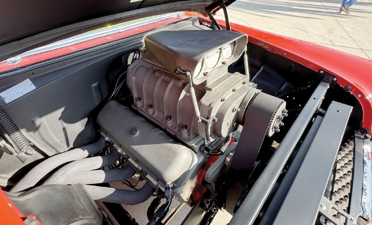 Supercharged big-block drag setup 1955 Chevy