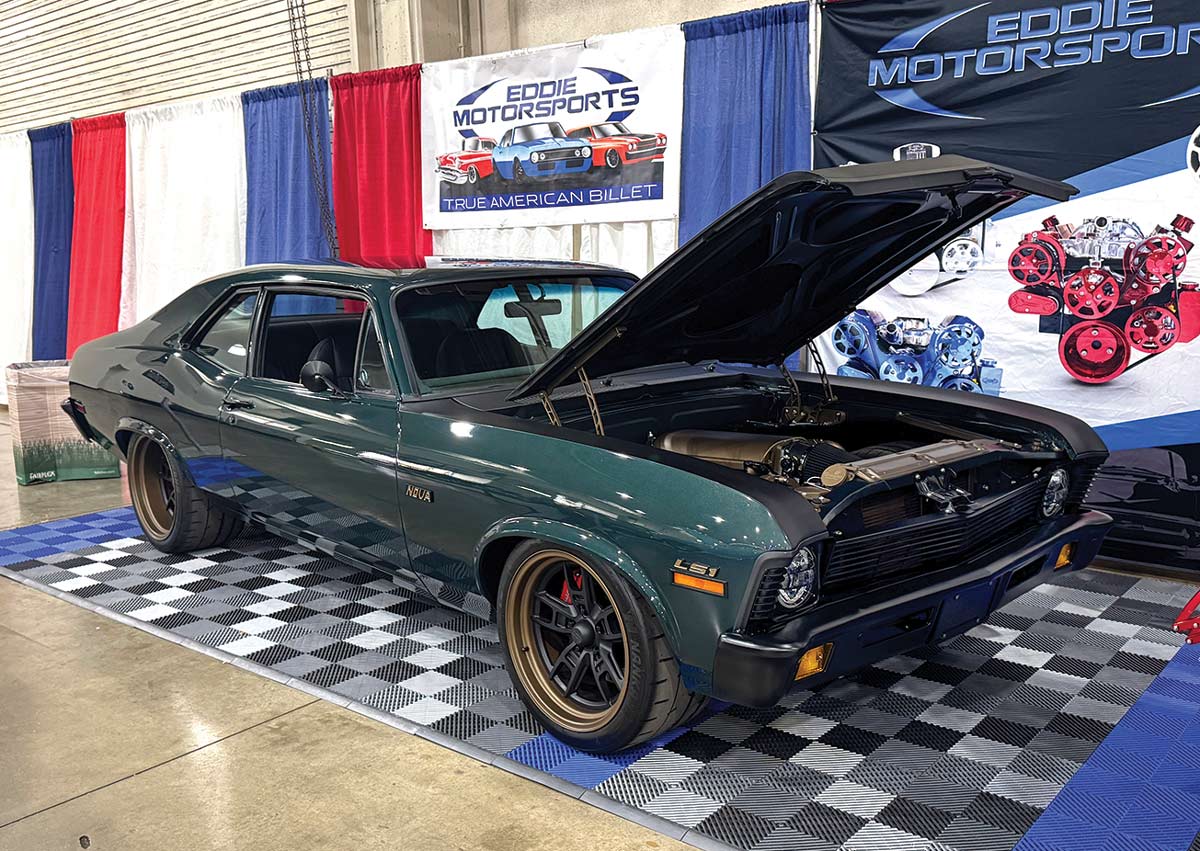 1970 Chevy Nova LS swap pro-touring stance