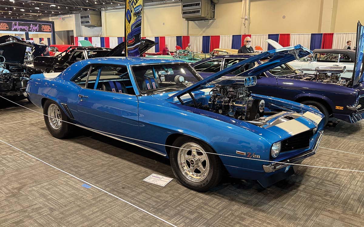 1969 Camaro Z28 blown big-block drag setup