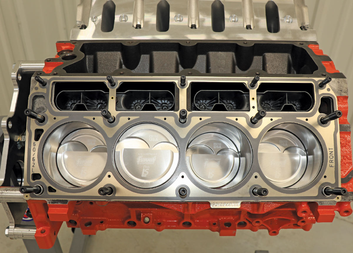 LS engine MLS head gasket install high compression build