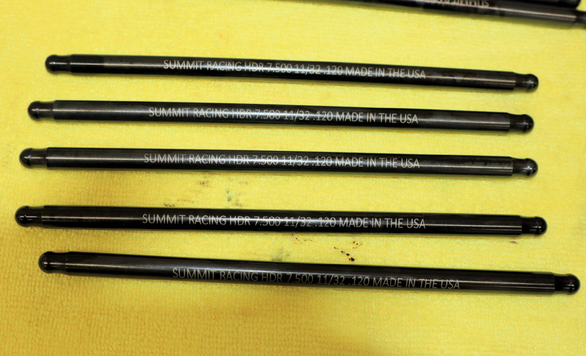 Summit Racing LS pushrods 7.500 length heavy-duty performance