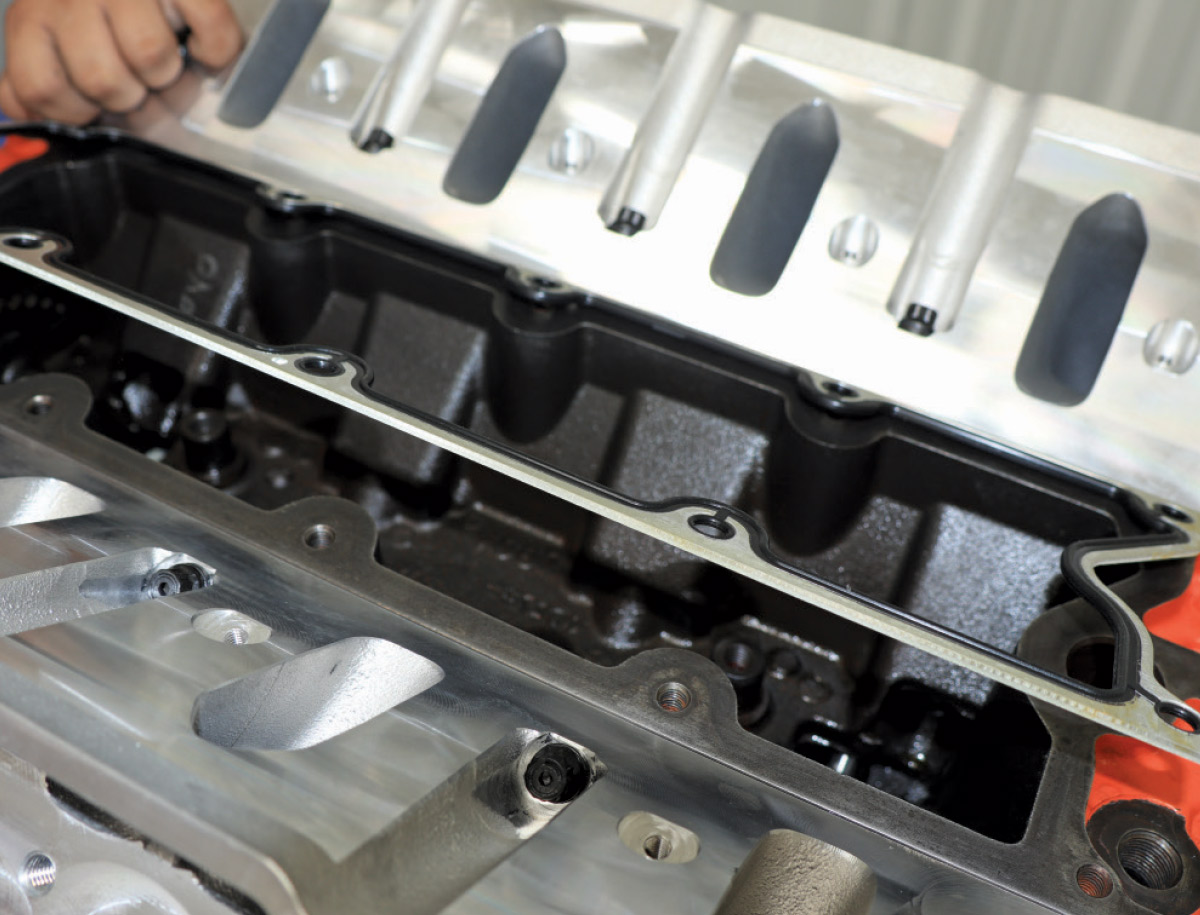 LS intake manifold gasket install aluminum intake port match