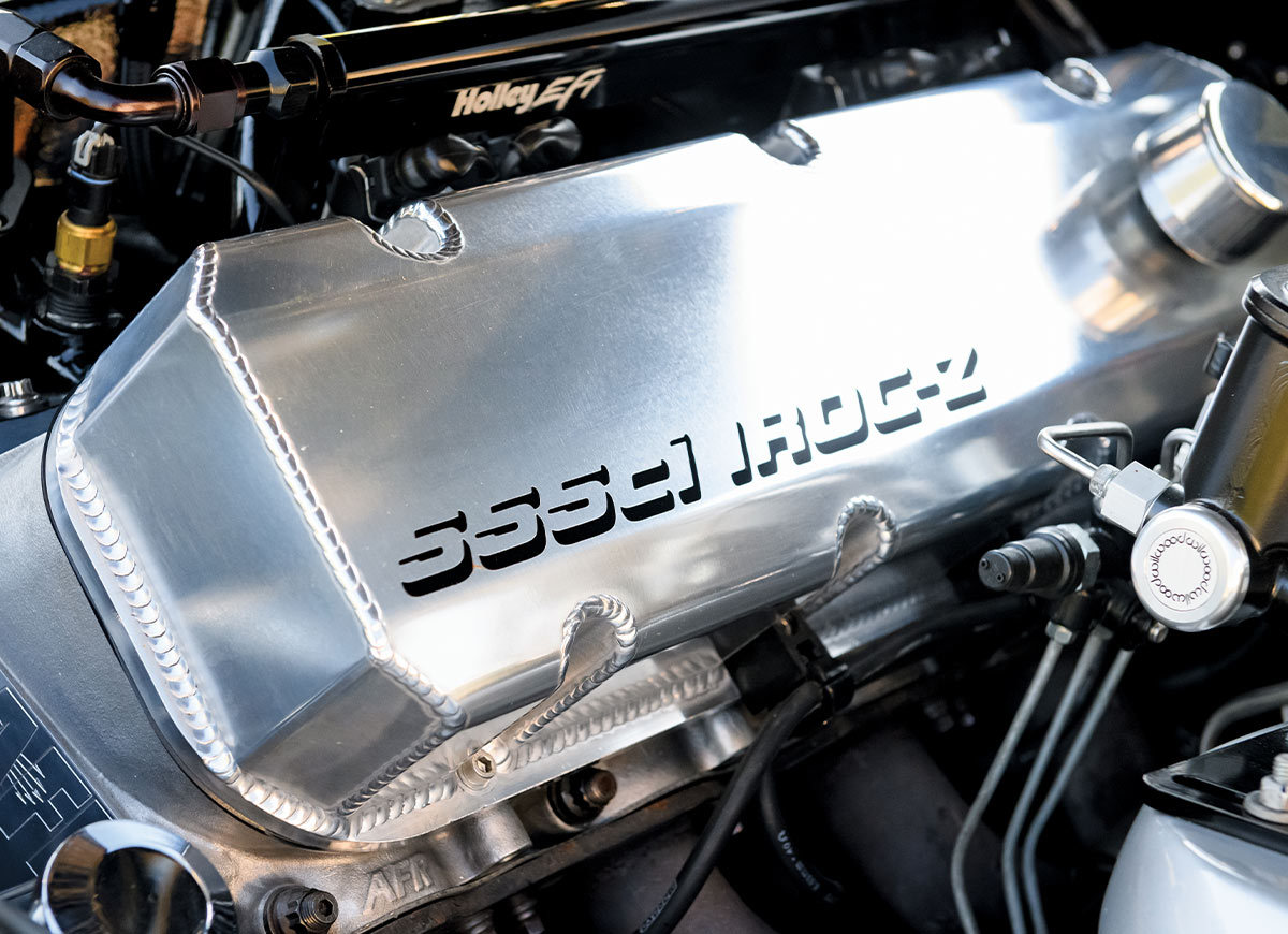 1986 Camaro IROC-Z AFR cylinder head logo with high-performance exhaust headers
