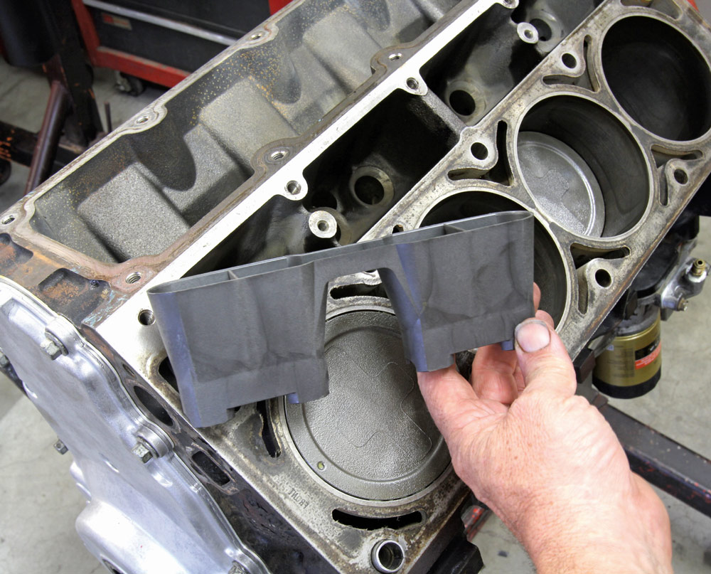 LS engine lifter tray removal block teardown cylinder inspection
