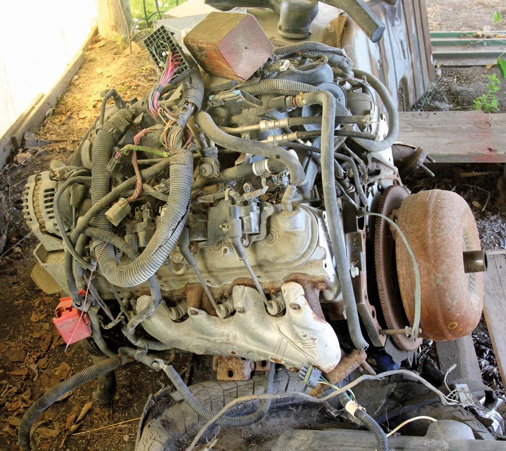 Used LS engine pulled from early 2000s Chevy Silverado, complete with wiring harness and accessories