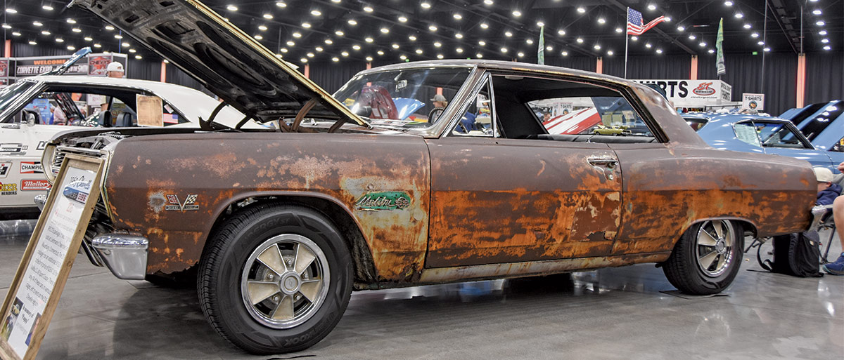 1965 Chevrolet Chevelle Malibu SS in preserved patina with matching rally wheels