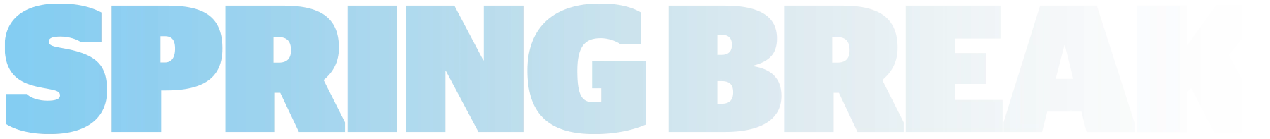 Spring Break typography