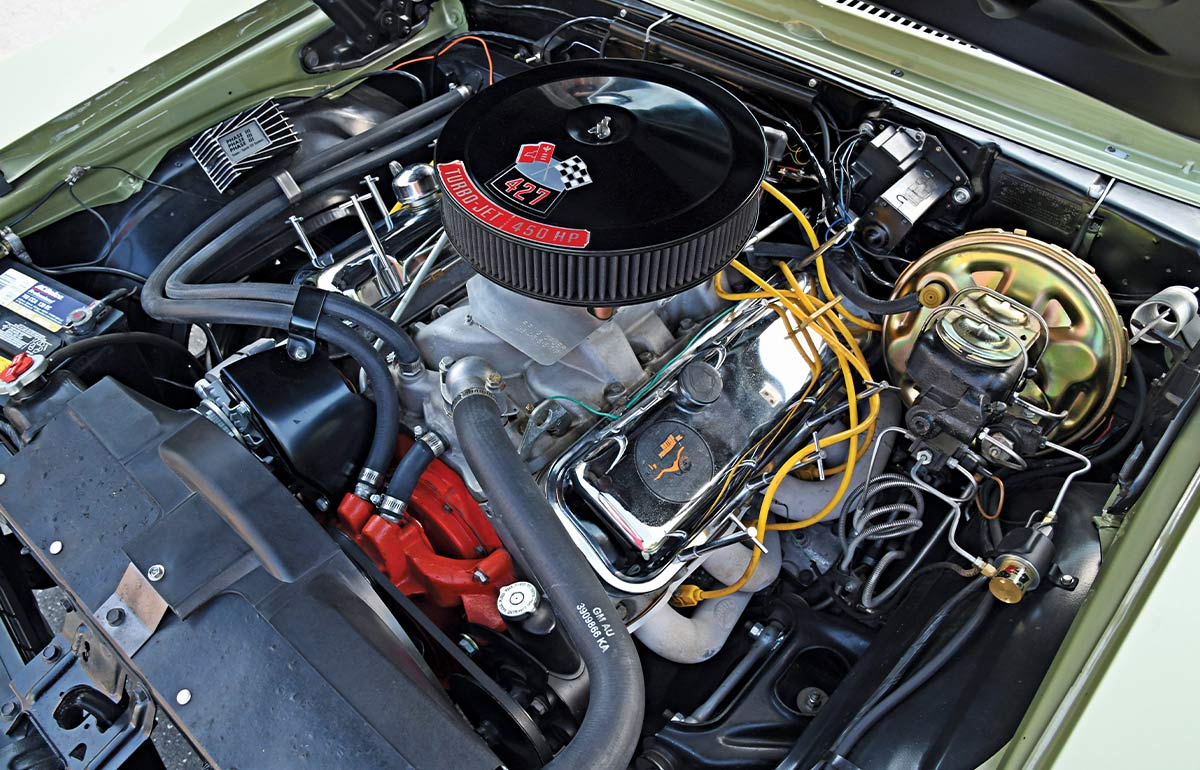 1969 Nova Edelbrock intake HEI ignition big block engine