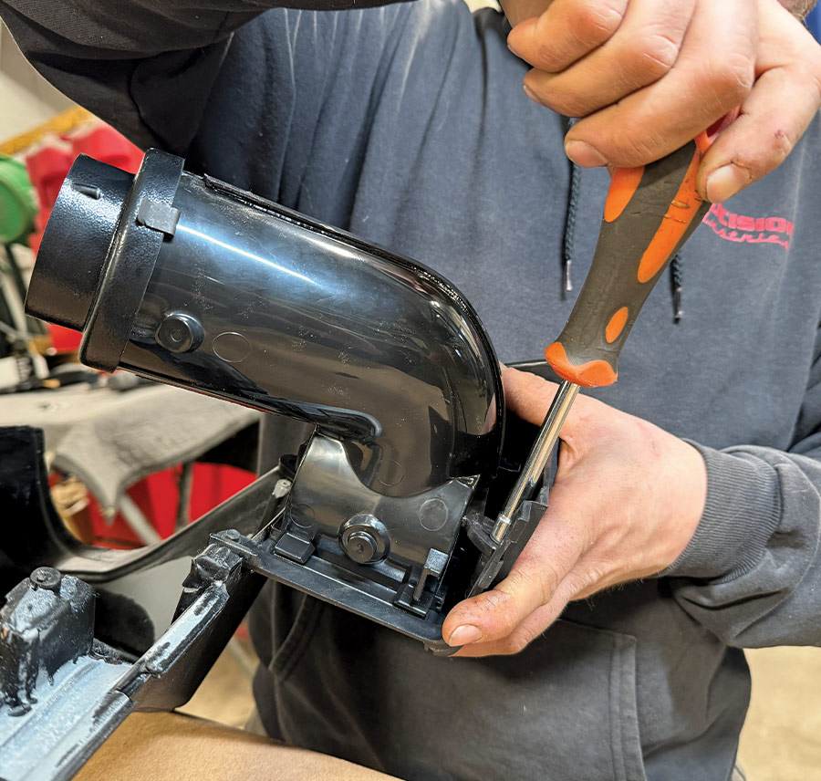 Follow by installing the completed vent assemblies to the lower driver and passenger sides of the lower dash