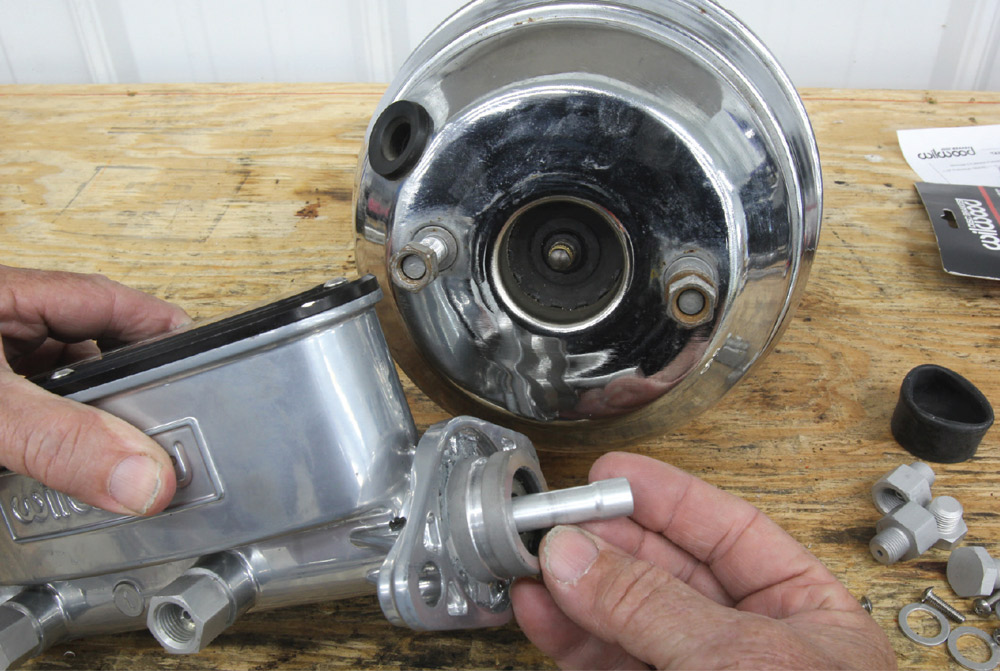 view of the metric threaded rod in the dual booster power assist