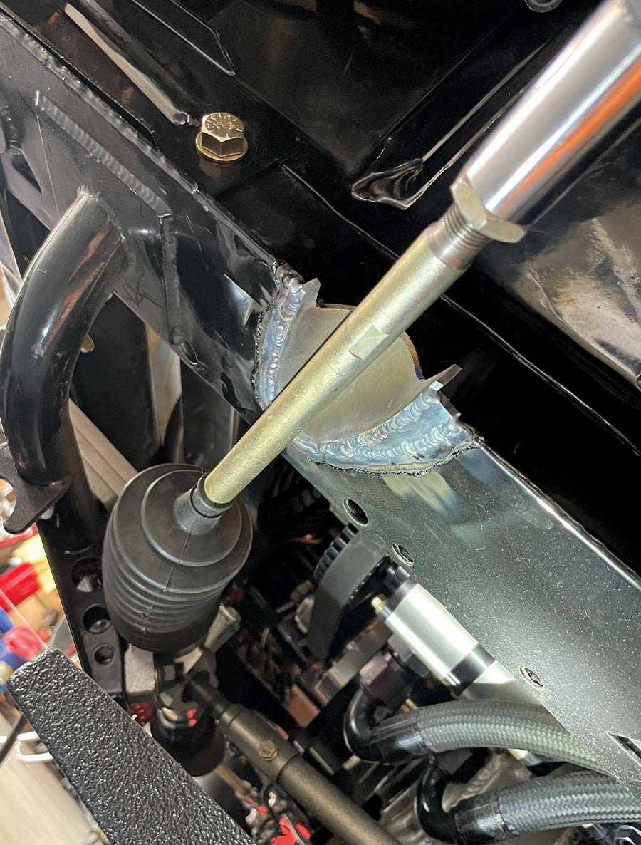 1966 nova toe adjustment string method under front bumper alignment