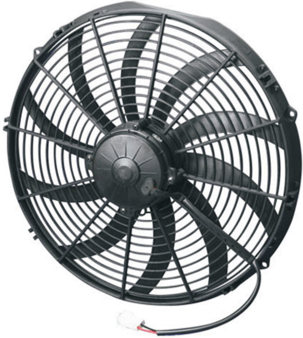 Spal 16-inch straight blade puller fan compact high-CFM universal application