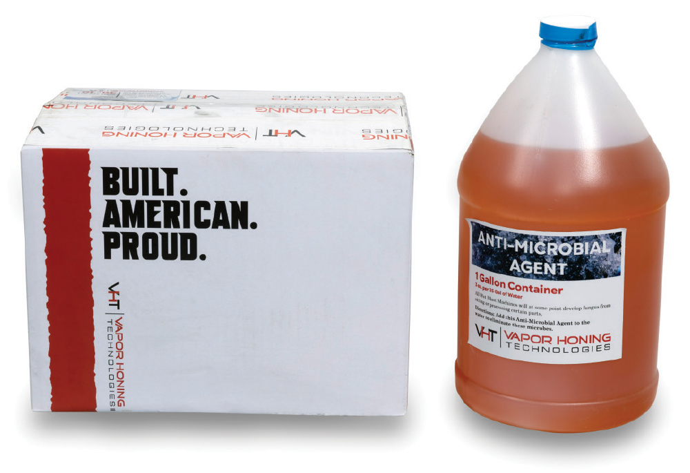 vapor honing anti-microbial agent 1-gallon container and box