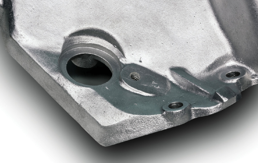 restored sensor port with sharp threads visible