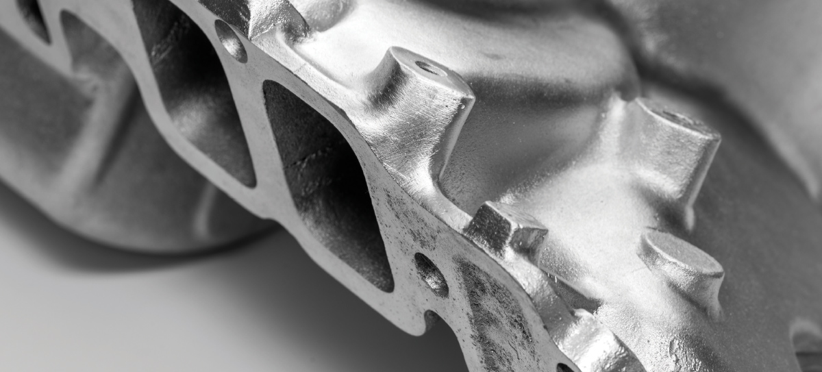 corner mounting ear and intake port detail