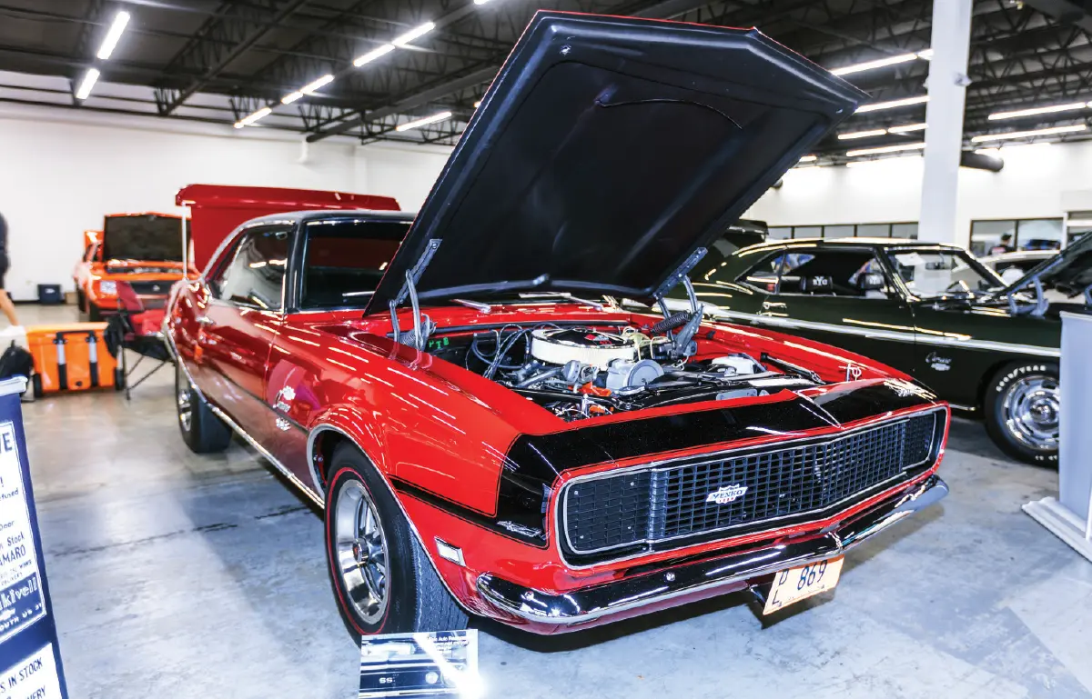 1968 Camaro Yenko tribute red with black stripes rally wheels