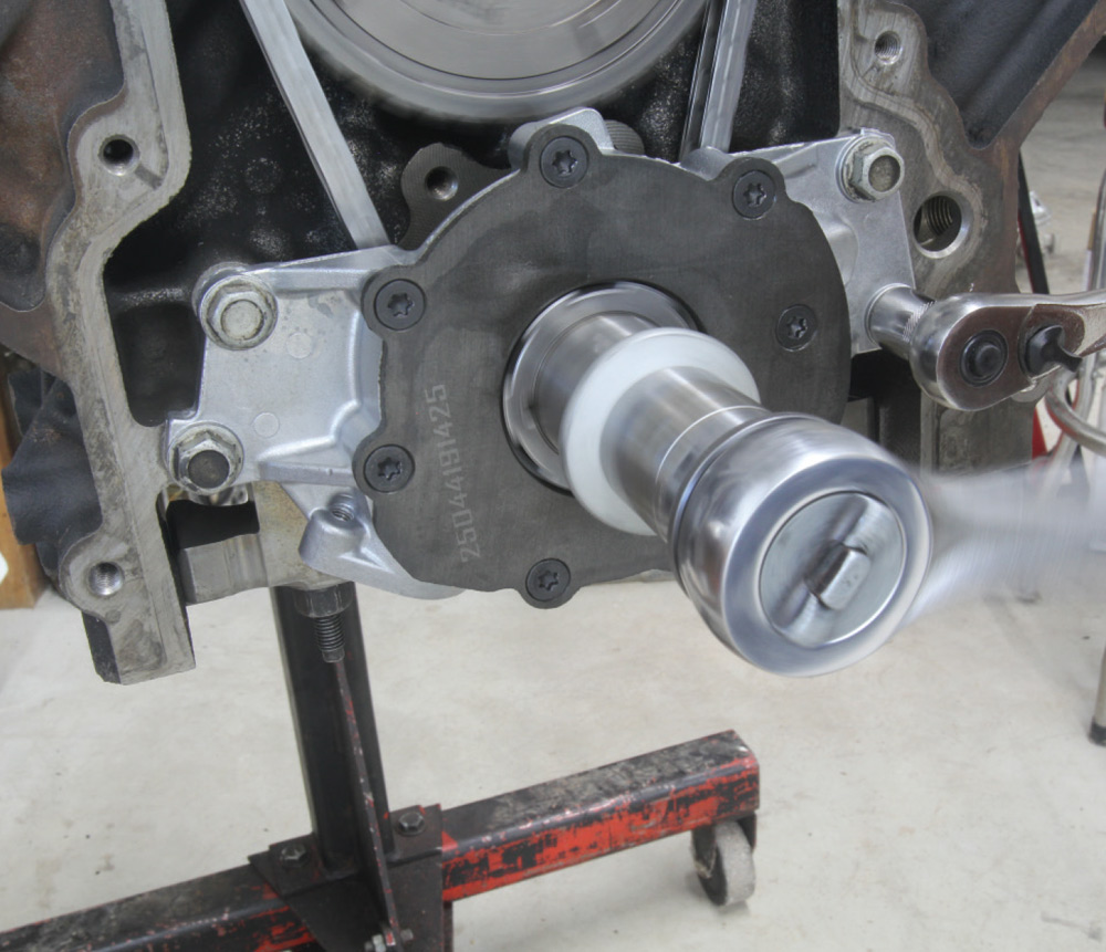 AFM delete camshaft endplay check timing cover installed on LS