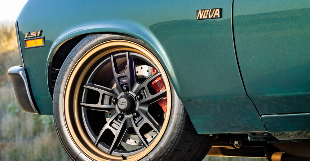 1972 Chevy Nova LS1 badge Forgeline wheels Baer brakes pro touring stance