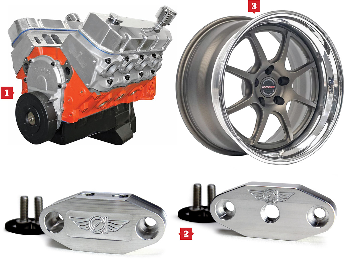 blue print engines big block, classic instruments ls oil adaptor, forgeline G