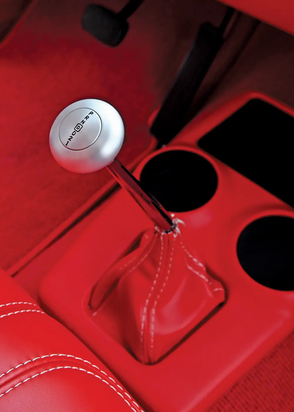 1955 chevy bel air interior hurst shifter billet knob red leather console