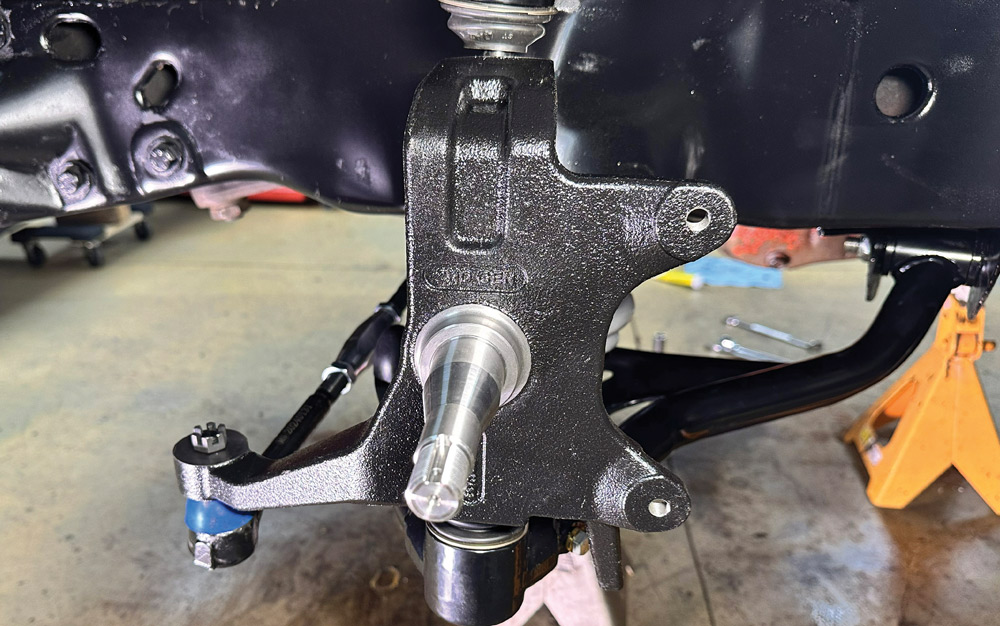 1978 camaro front spindle installation with new qa1 suspension components