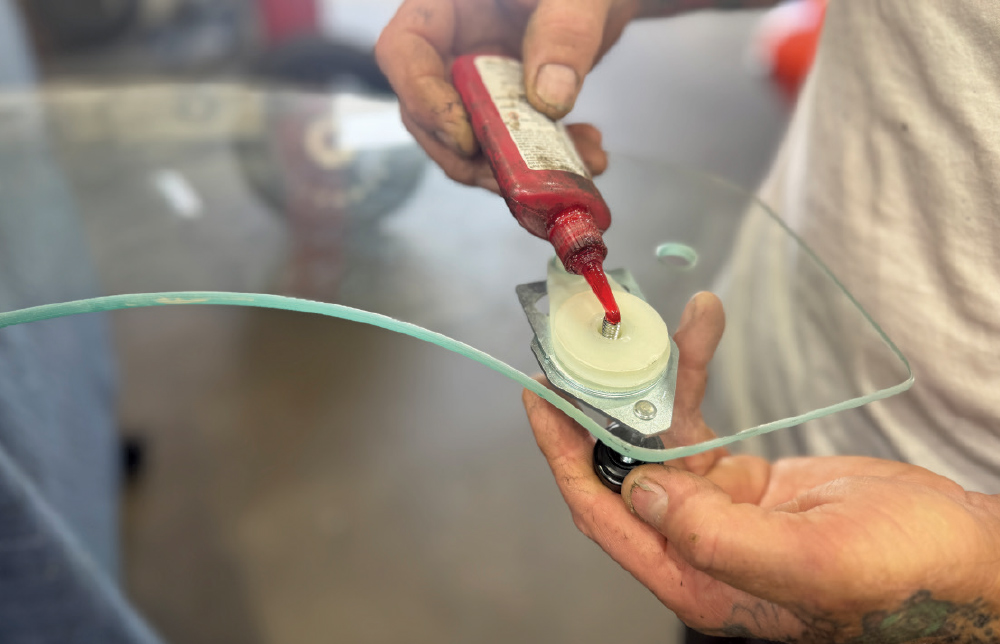 1971 camaro window roller loctite application for secure fit