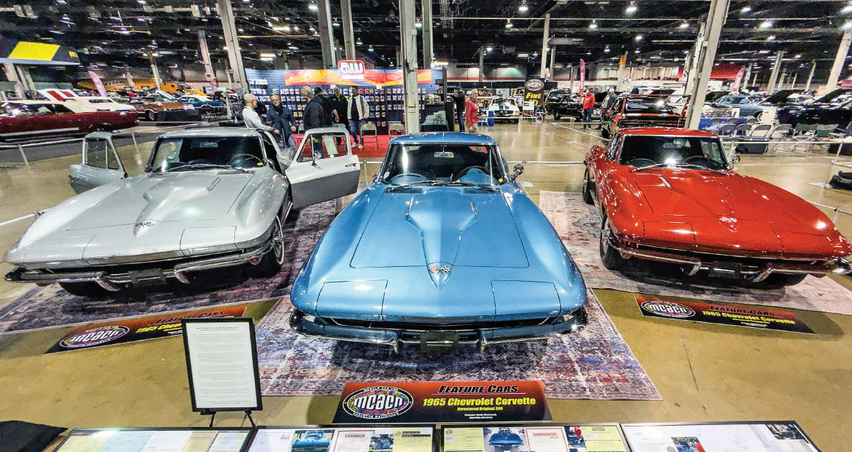 2025 mcacn: three 1965 Corvettes