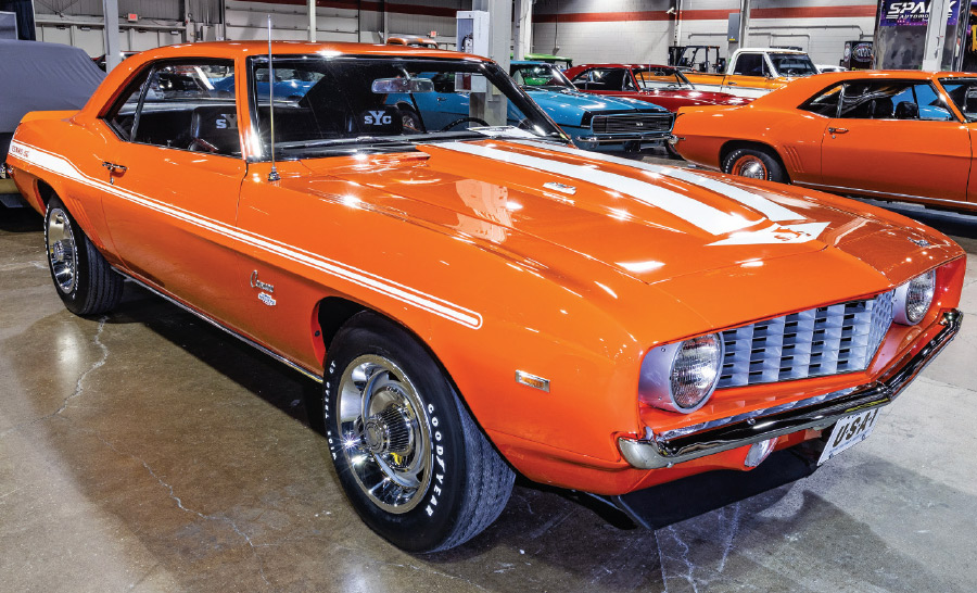 2025 mcacn: orange restored Camaro