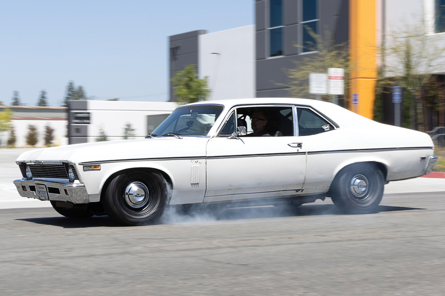 Side view of Nova during heavy braking.