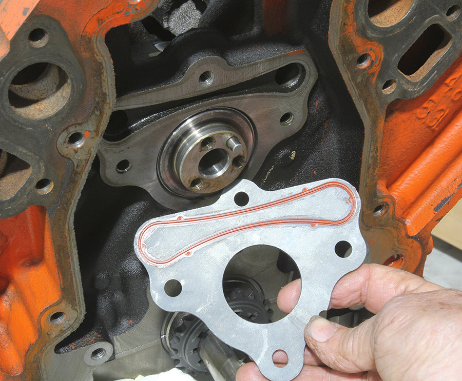 Installing new cam limiter plate.
