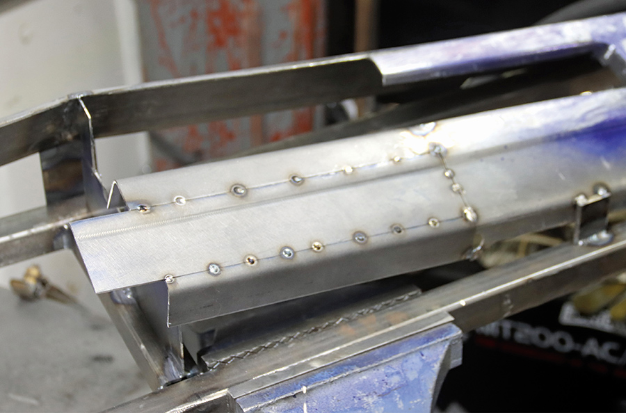 New center panel sections before final welding.