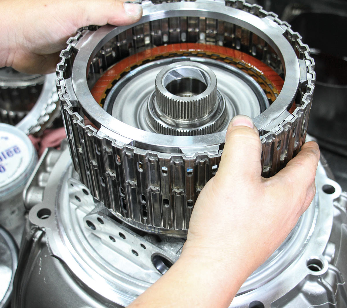 New billet pressure plate in drum.