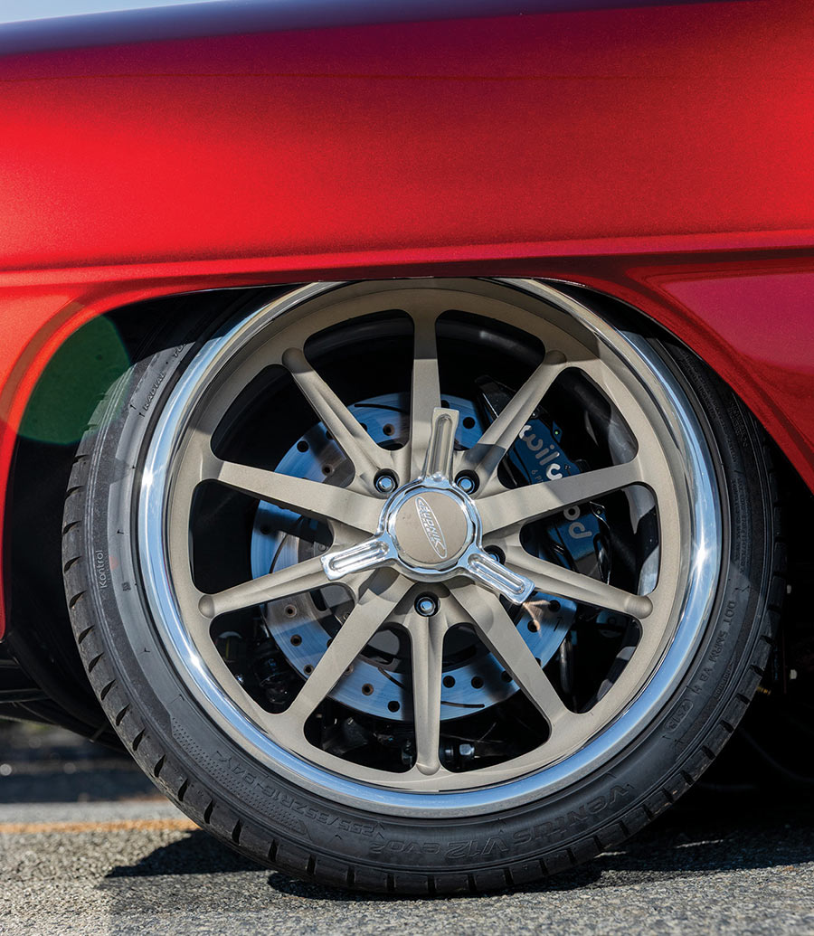 Budnik G-Series wheel and Wilwood multi-piston brake caliper.