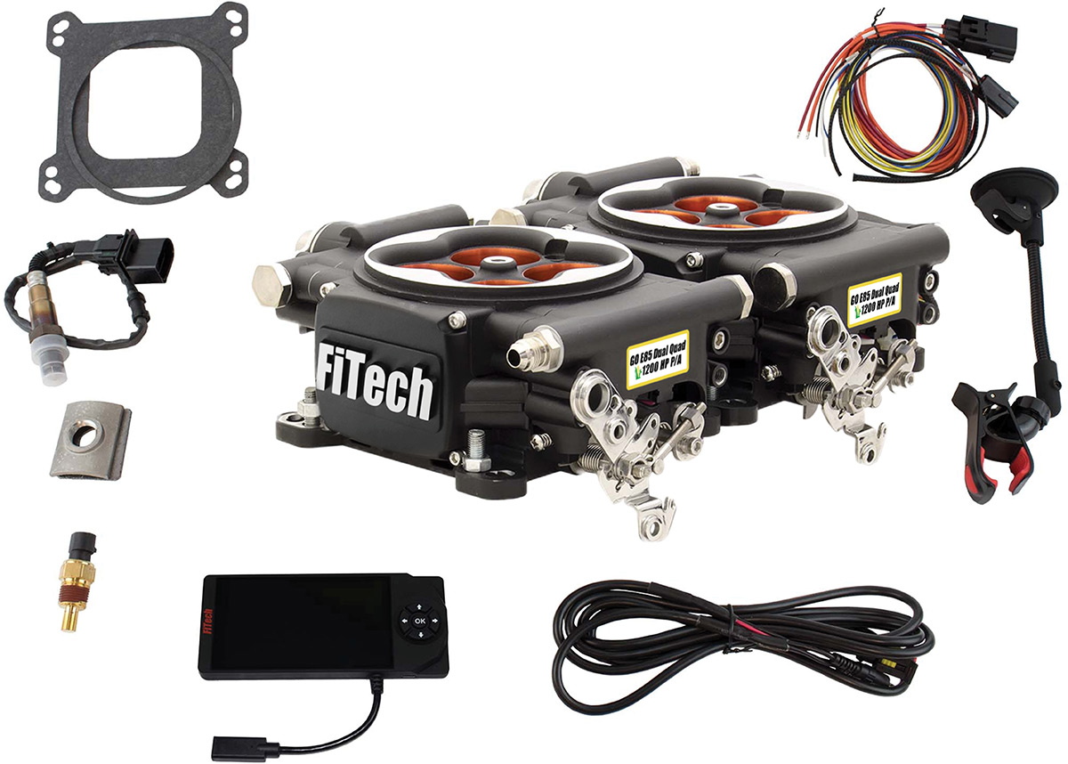 FiTech Go E85 dual four-barrel throttle body EFI system