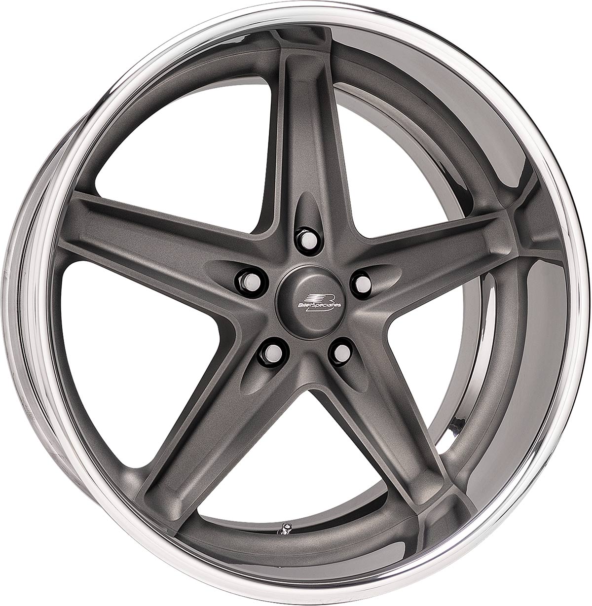 Billet Specialties Fontana five-spoke wheel in gray finish